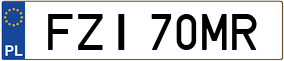 Trailer License Plate